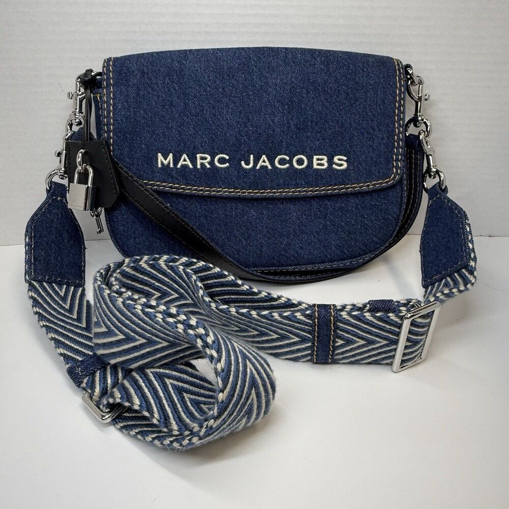 Marc Jacobs Bold Denim Messenger Bag New